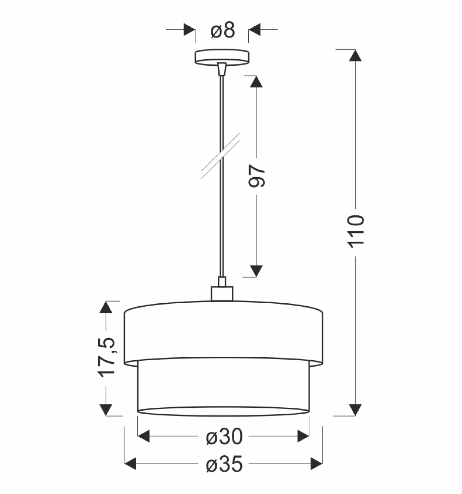 Sklep Kaja Abażurowa, czarno-złota lampa wisząca 31-37008 ERNA | Kaja Oświetlenie