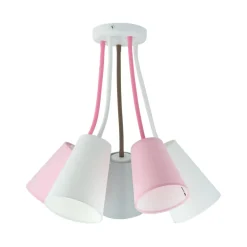 Best Abażurowa, dziewczęca lampa sufitowa TK 6025 z serii WIRE KIDS | Kaja Żyrandole Nowoczesne