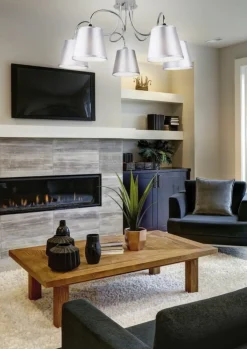 Discount Abażurowa lampa sufitowa do salonu 35-70753 LUK | Kaja Oświetlenie Żyrandole Nowoczesne