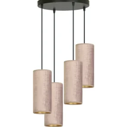 Sale Abażurowa lampa wisząca do salonu 1061/4PREM BENTE PREMIUM | Kaja Żyrandole Nowoczesne