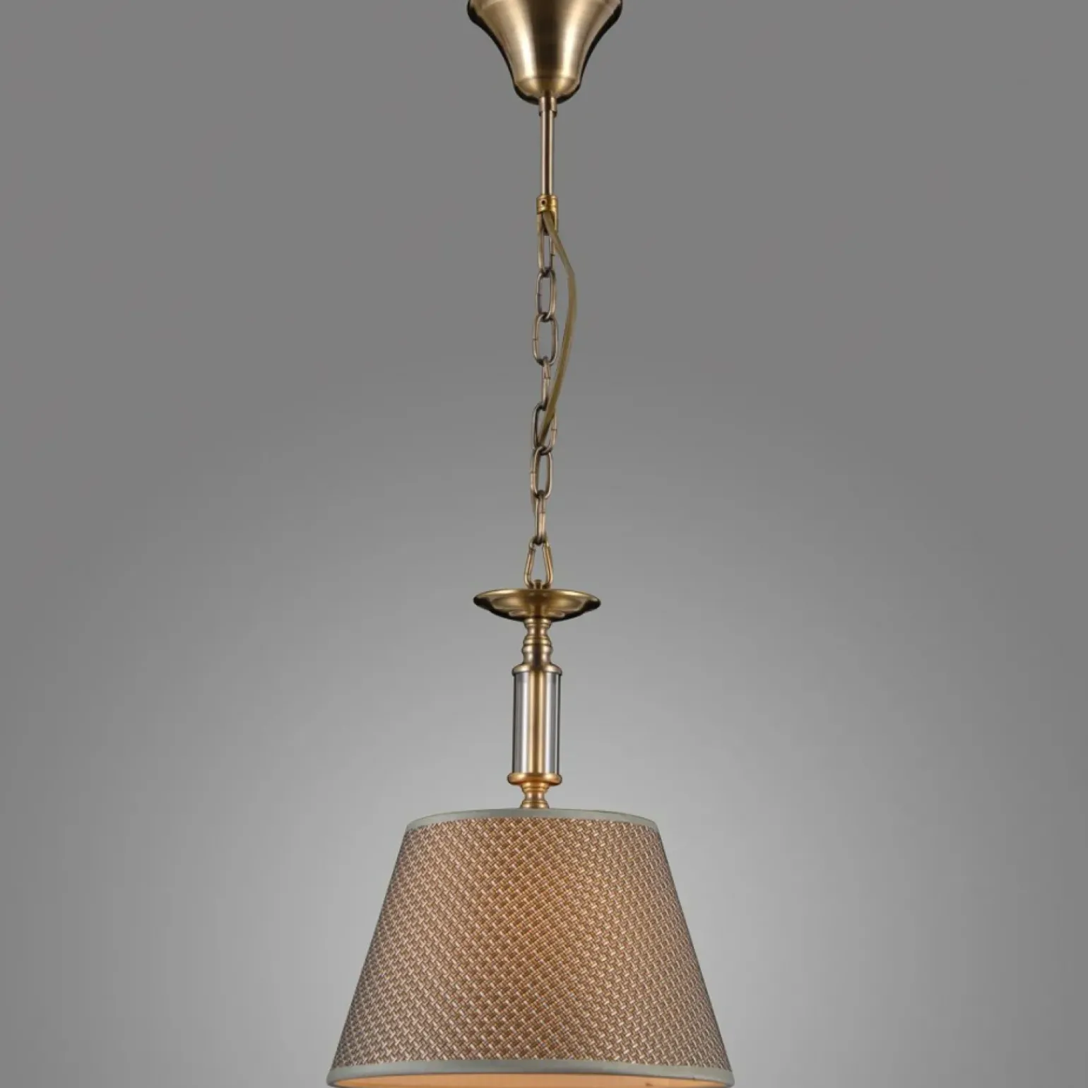 Cheap Abażurowa lampa wisząca na łańcuchu PND-43272-1 ZANOBI | Kaja Żyrandole Nowoczesne