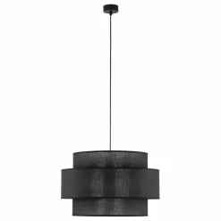 Cheap Abażurowa lampa wisząca na 3 żarówki E27 TK 5099 CALISTO BLACK | Kaja Żyrandole Nowoczesne