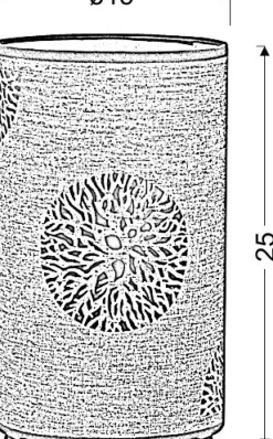 Sklep Kaja Abażurowa lampka w kształcie tuby 41-19946 PERLA | Kaja Oświetlenie