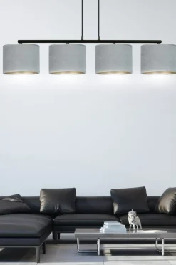 Clearance Abażurowy żyrandol idealny nad stół w salonie 1050/4 HILDE | Kaja Żyrandole Nowoczesne