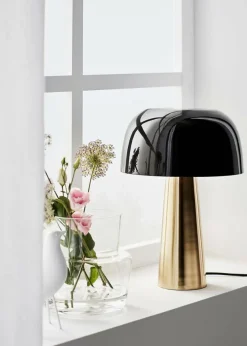 Sklep Kaja Ładna lampka stołowa z czarnym kloszem 107934 | Kaja Oświetlenie