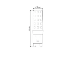 Sklep Kaja Żarówka G9 barwa neutralna 6W, kąt świecenia 270° LEDLINE 245954
