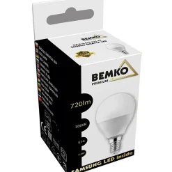 Sklep Kaja Żarówka LED SAMSUNG ciepła 3000K E14 7,5W BEMKO G45 | Kaja Oświetlenie