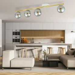 Flash Sale Asymetryczna, dekoracyjna lampa sufitowa do holu 1251/4 z serii MONZA Żyrandole Nowoczesne