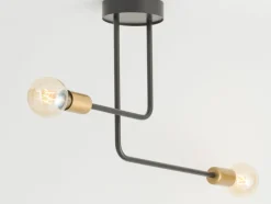 Best Sale Asymetryczna, industrialna lampa bez kloszy SIG 32378 z serii GINO Żyrandole Nowoczesne