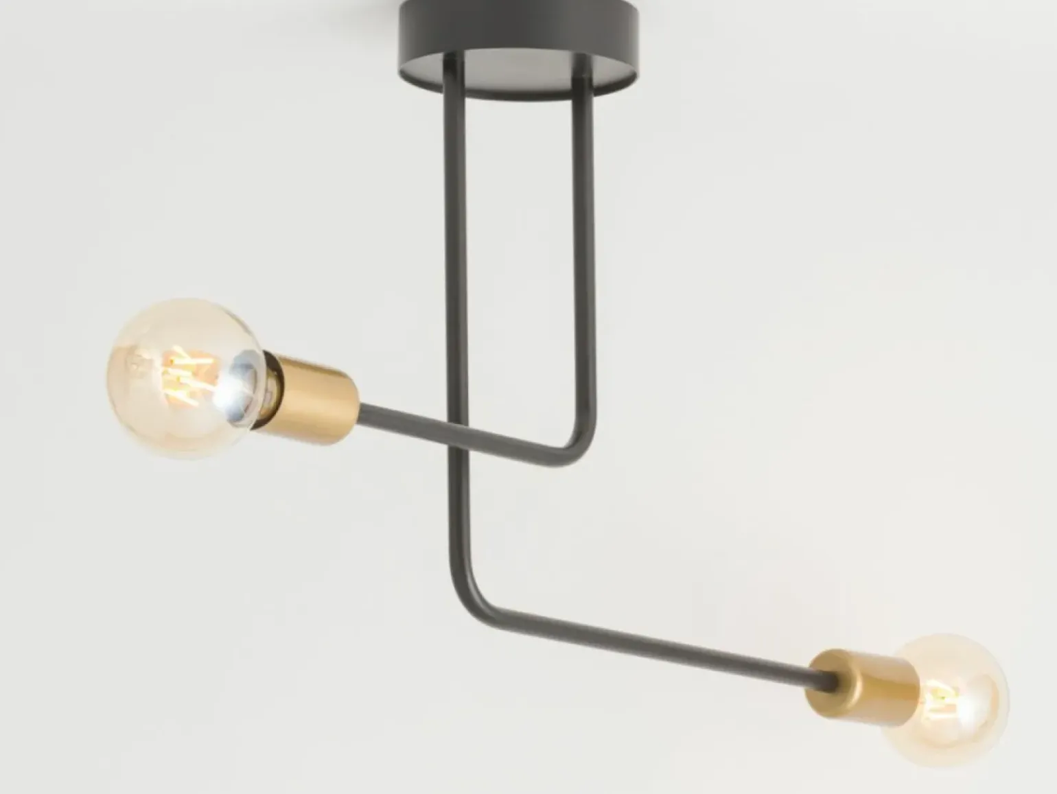 Best Sale Asymetryczna, industrialna lampa bez kloszy SIG 32378 z serii GINO Żyrandole Nowoczesne