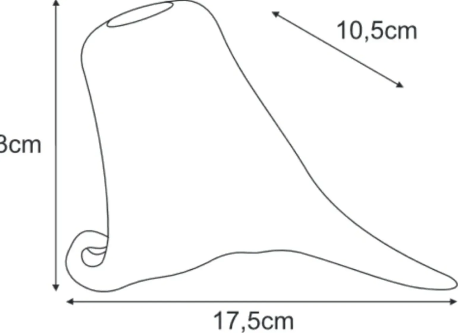 Sklep Kaja Asymetryczny klosz, kształt kielicha K-HP210 KLOSZ