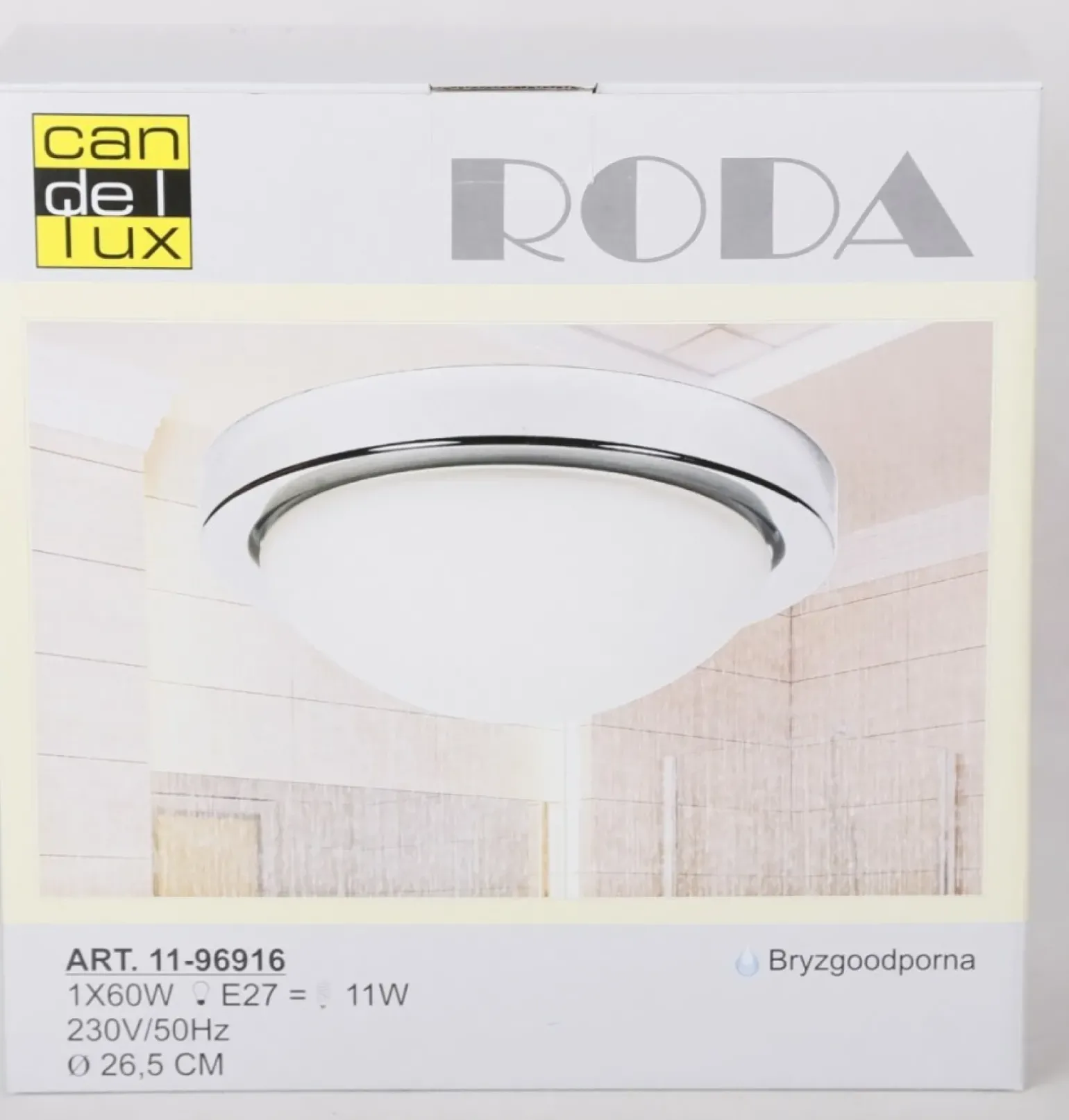 Sklep Kaja Łazienkowa lampa sufitowa plafon ⌀28cm 11-96916 RODA | Kaja