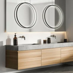 Outlet Łazienkowa lampa wisząca ring ⌀90 LP-999/1P L BK MIRROR | Kaja Żyrandole Nowoczesne