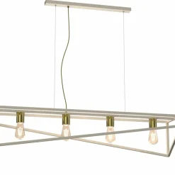 Best Sale Beżowa, efektowna lampa nad stół w salonie LX 228 GOTE | Kaja Żyrandole Nowoczesne