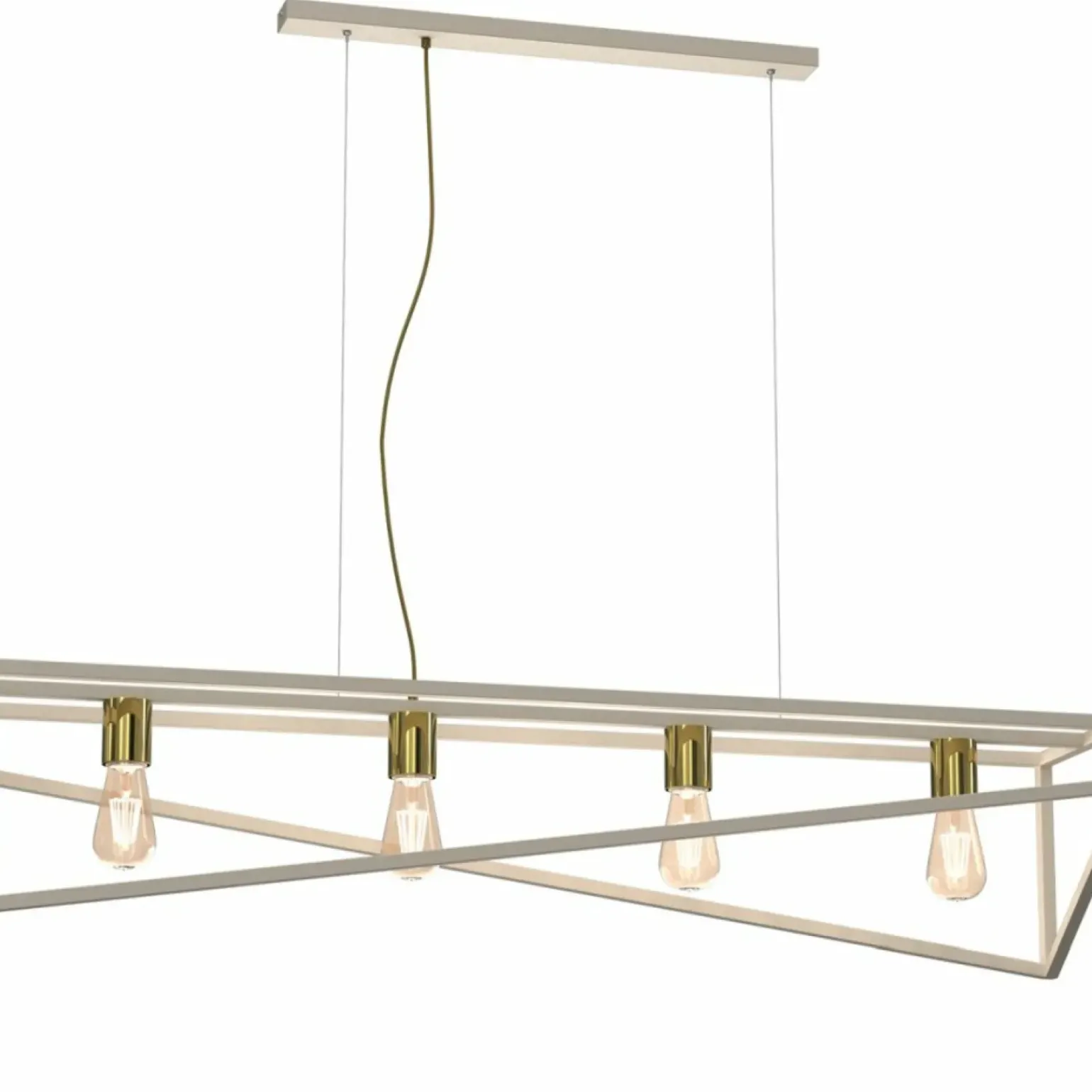 Best Sale Beżowa, efektowna lampa nad stół w salonie LX 228 GOTE | Kaja Żyrandole Nowoczesne