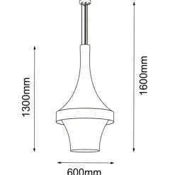 Clearance Beżowa lampa wisząca w stylu eco, z ledem ANT 5035 DOTA | Kaja Żyrandole Nowoczesne