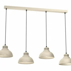 Best Sale Beżowa listwa sufitowa z czterema zwisami LX 8893 SVEN | Kaja Żyrandole Nowoczesne