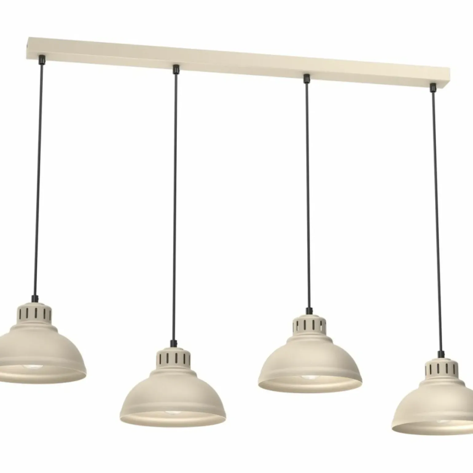 Best Sale Beżowa listwa sufitowa z czterema zwisami LX 8893 SVEN | Kaja Żyrandole Nowoczesne