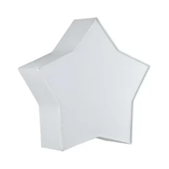 Store Biała, abażurowa lampa do pokoju dziecka TK 4514 STAR | Kaja Żyrandole Nowoczesne