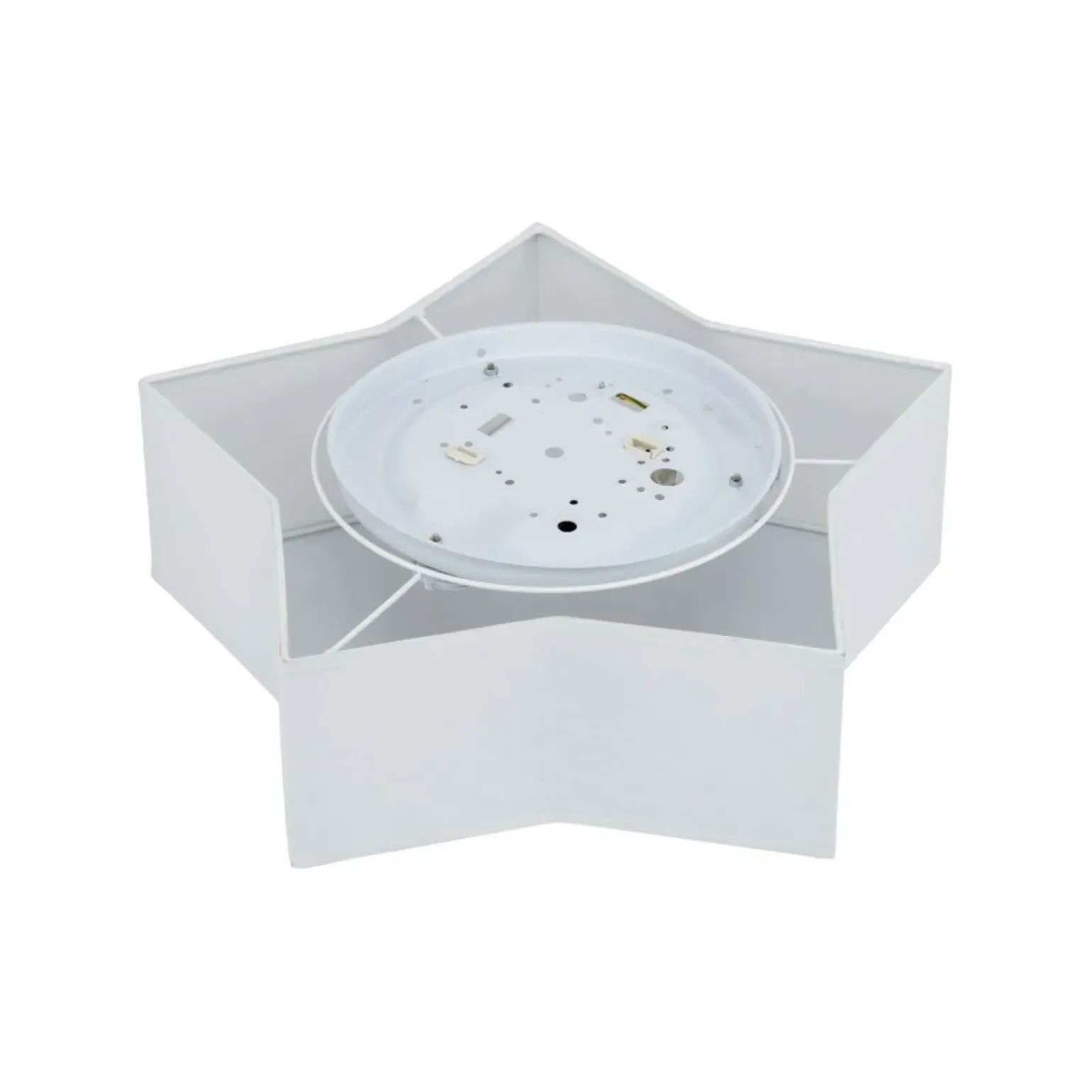 Store Biała, abażurowa lampa do pokoju dziecka TK 4514 STAR | Kaja Żyrandole Nowoczesne