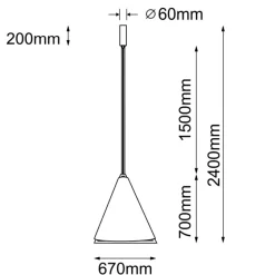 Cheap Biała, abażurowa lampa wisząca LED ANT 5048 PONTE | Kaja Oświetlenie Żyrandole Nowoczesne