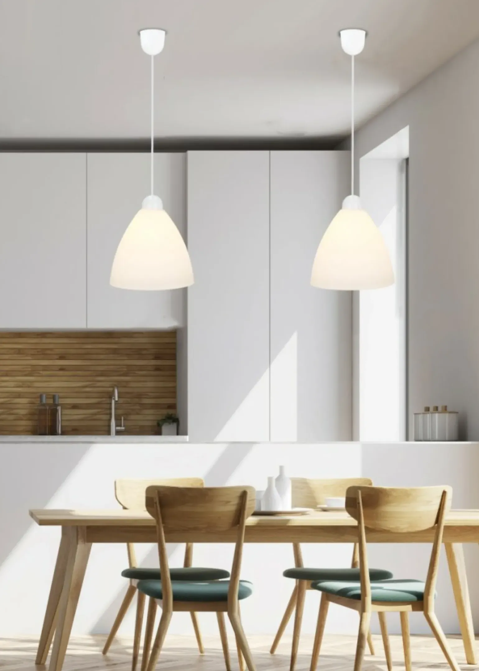 Sklep Kaja Biała, klasyczna lampa wisząca z kloszem 31-16287 z serii MENTI | Kaja