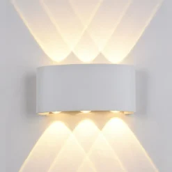 Sklep Kaja Biała lampa ścienna LED na garaż PL-232W GILBERTO | Kaja Oświetlenie