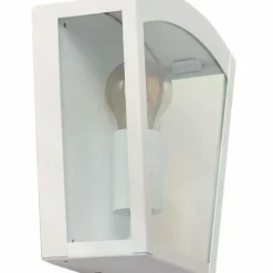 Sklep Kaja Biała lampa ścienna na elewację ABR-KZN-B-E27 GARDENA MODERNO | Kaja