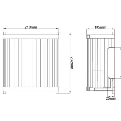 Sklep Kaja Biała lampa ścienna, nowoczesna DL-CORONA1-WPN z serii CORONA