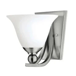 Sklep Kaja Biała lampa ścienna, stelaż nikiel HK-BOLLA1 z serii BOLLA