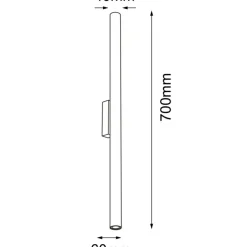 Sklep Kaja Biała lampa ścienna tuba do łazienki i korytarza ANT 7749 YABU | Kaja