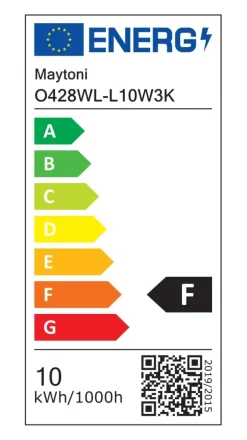 Sklep Kaja Biała lampa elewacyjna, zintegrowany LED O428WL-L10W3K z serii LOT
