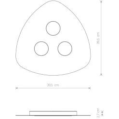 Sklep Kaja Biała lampa natynkowa, plafon, do korytarza 8304 | Kaja Oświetlenie