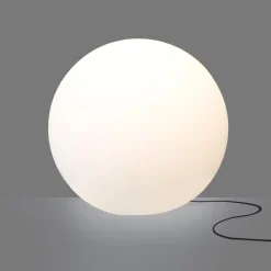 Sklep Kaja Biała lampa ogrodowa, w kształcie kuli, IP65, 9714 | Kaja Oświetlenie
