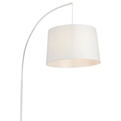 Sklep Kaja Biała lampa podłogowa do salonu i sypialni TK 5416 ORTA | Kaja