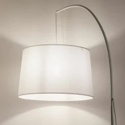 Sklep Kaja Biała lampa podłogowa do salonu i sypialni TK 5416 ORTA | Kaja