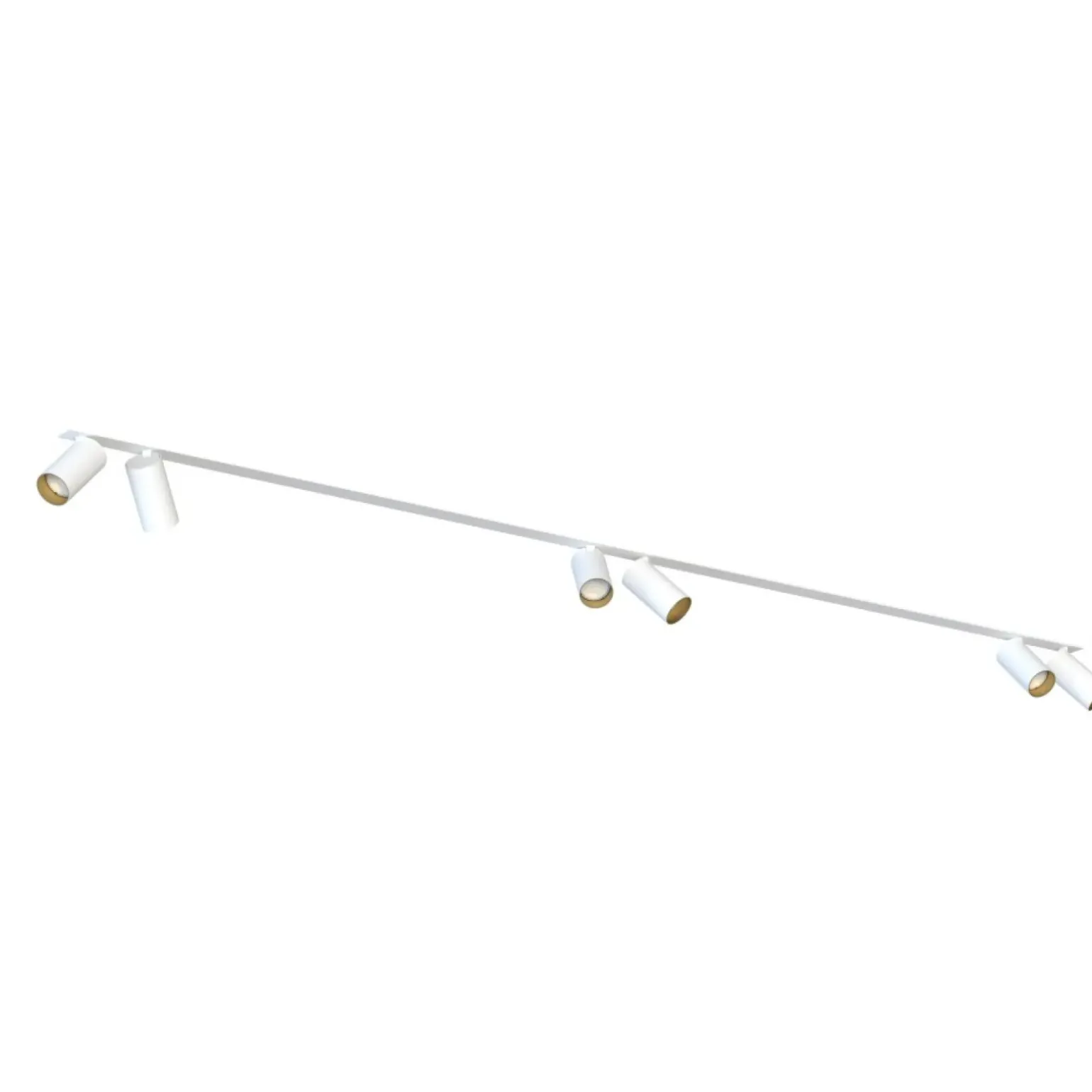 Sklep Kaja Biała lampa podtynkowa z sześcioma reflektorami 7687 | Kaja