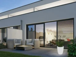 Sklep Kaja Biała lampa stojąca ogrodowa, gwint E27, 9711 | Kaja Oświetlenie