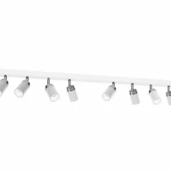 Sale Biała lampa sufitowa, osiem reflektorów LX 5141 z serii RENO | Kaja Żyrandole Nowoczesne