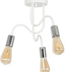 Flash Sale Biała lampa sufitowa w minimalistycznym stylu LX 8074 z serii DOW Żyrandole Nowoczesne
