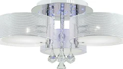 Discount Biała lampa sufitowa z funkcją sleep DRS8006/3 WH NET | Kaja Żyrandole Nowoczesne