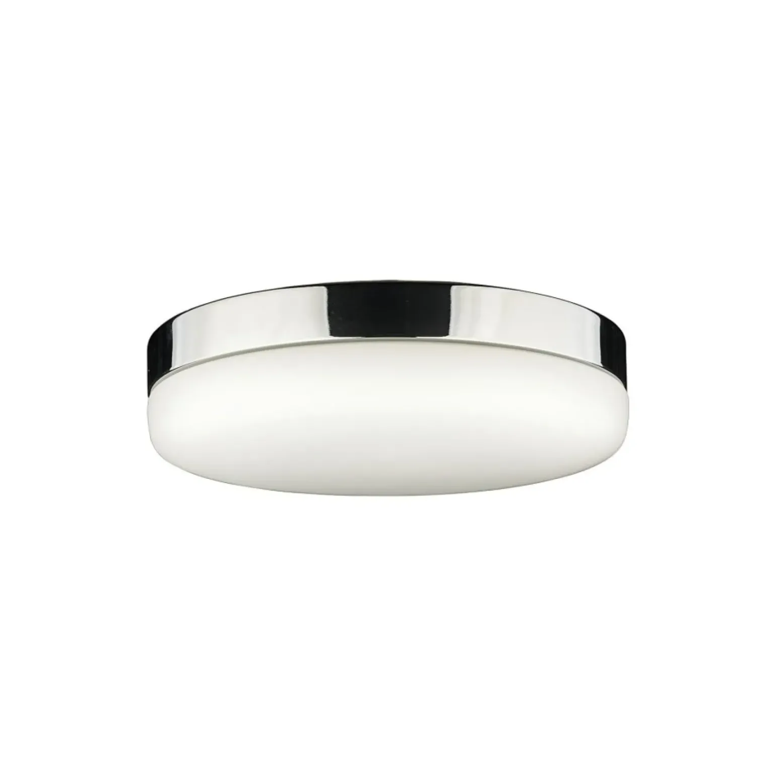 Sklep Kaja Biała lampa sufitowa, z oprawą w kolorze chromu 9490 | Kaja