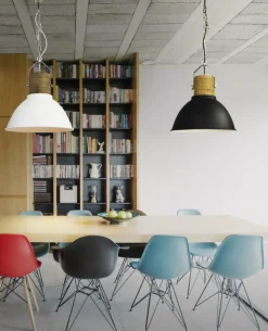 Clearance Biała lampa wisząca do rustykalnej kuchni AZ1582 DUNCAN | Kaja Żyrandole Nowoczesne