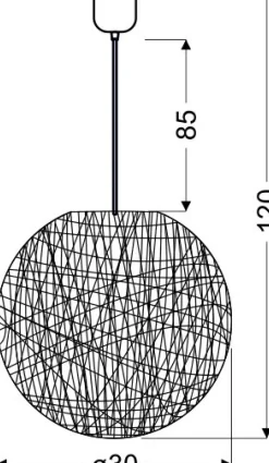 Sklep Kaja Biała lampa wisząca do sypialni 31-26944 CARUBA | Kaja Oświetlenie