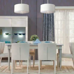 Online Biała lampa wisząca, regulowana BALANCE-P-WPN z serii BALANCE Żyrandole Nowoczesne