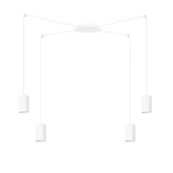 Best Sale Biała lampa wisząca z czterema źródłami światła 525/4 | Kaja Żyrandole Nowoczesne