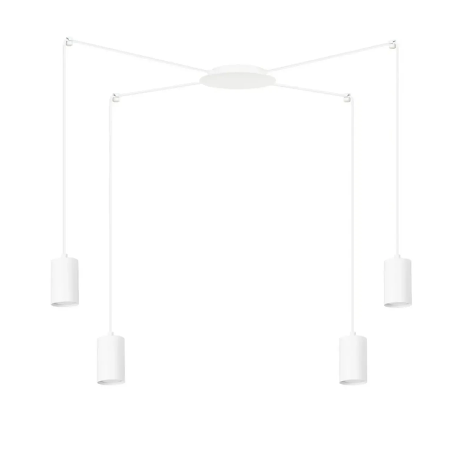 Best Sale Biała lampa wisząca z czterema źródłami światła 525/4 | Kaja Żyrandole Nowoczesne