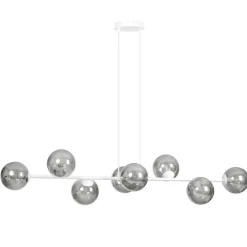 Outlet Biała lampa wisząca z grafitowymi kloszami 878/8 | Kaja Oświetlenie Żyrandole Nowoczesne