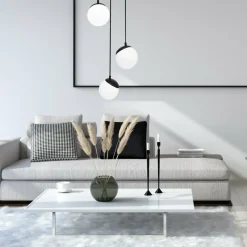 Cheap Biała lampa wisząca z kloszami w kształcie kul MLP8868 z serii SFERA | Kaja Oświ Żyrandole Nowoczesne