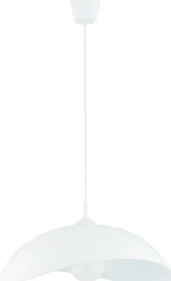Cheap Biała lampa wisząca z kopułowym kloszem AL 61115 JAŚMIN | Kaja Żyrandole Nowoczesne